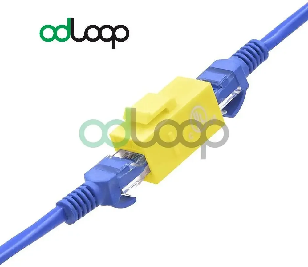 ODLOOP 15-팩 CAT6 RJ45 암-암 인서트 커플러, 키스톤 인라인 커플러