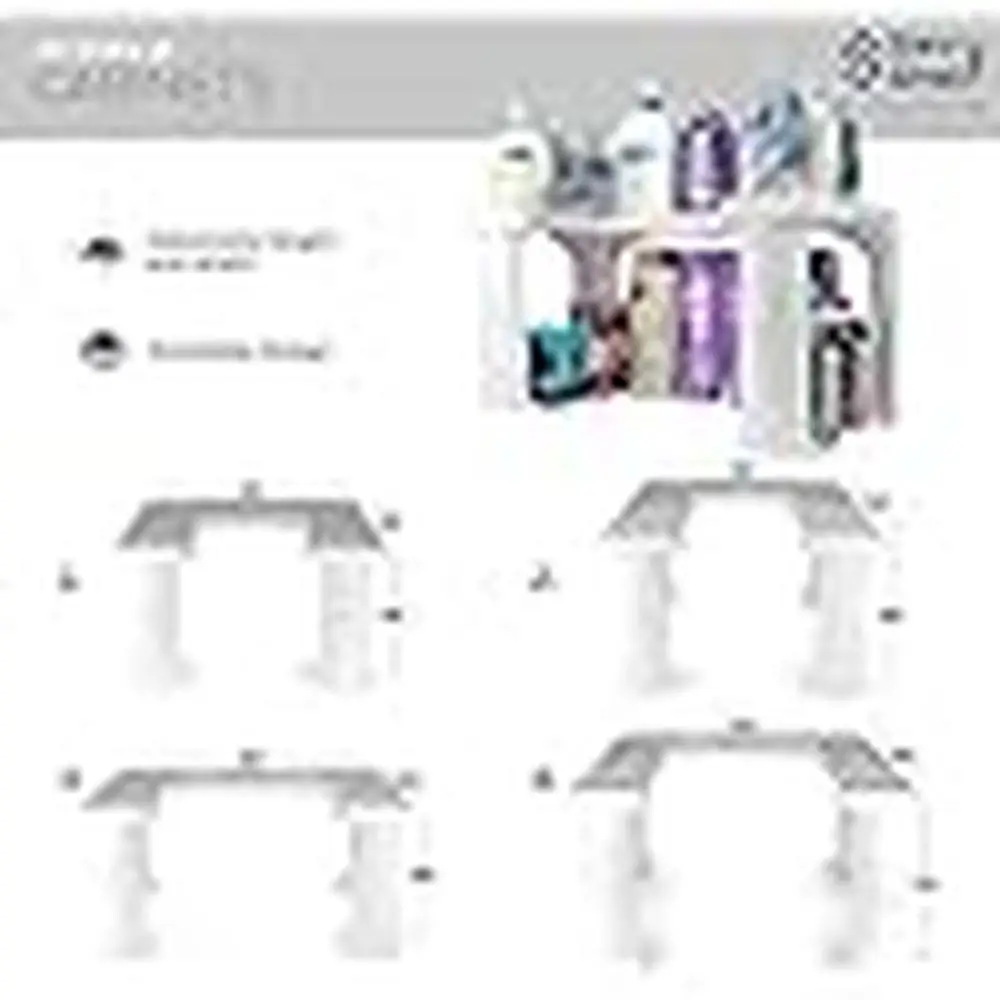 Adjustable Under Sink Organizer Shelf Non-Slip Surface Bathroom Kitchen Cleaning Supplies Organize Expandable Versatile Savvy