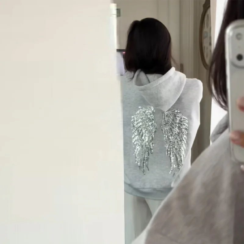 Side profile of the hoodie