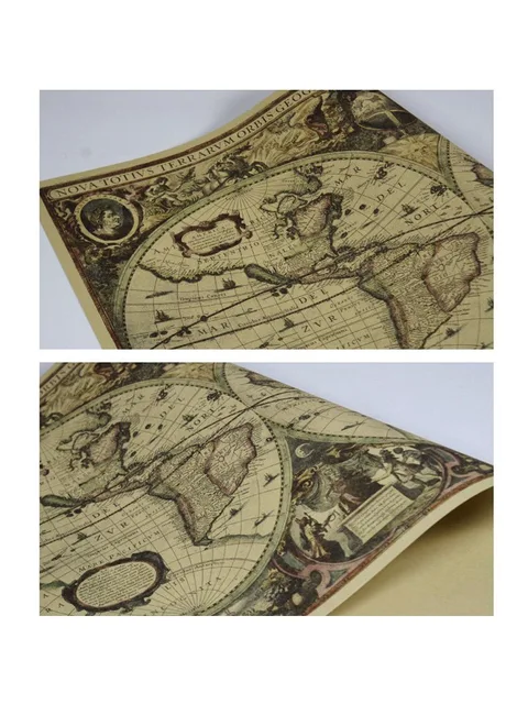 Stampa Su Tela Con Polpo Nautico Retrò, Arte Da Parete Per Soggiorno, Ufficio O Camera Da Letto, Decorazione Marina, Con O Senza Cornice - 4