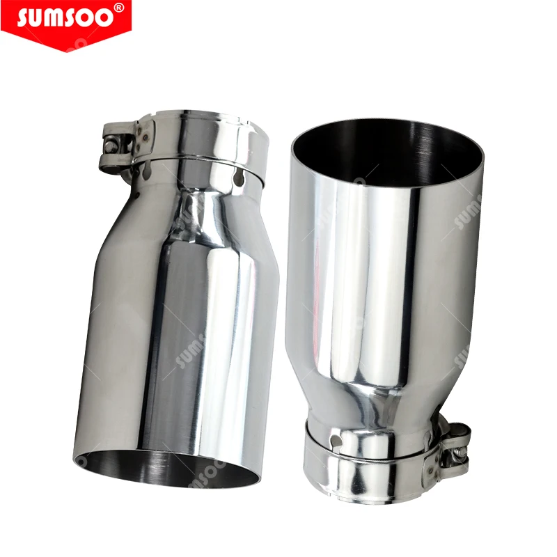 Exhaust Muffler Tail Pipe Stainless steel Universal Automobile exhaust pipe Muffler Car accessorie modification 1PCS exhaust muffler tip,exhaust pipe muffler