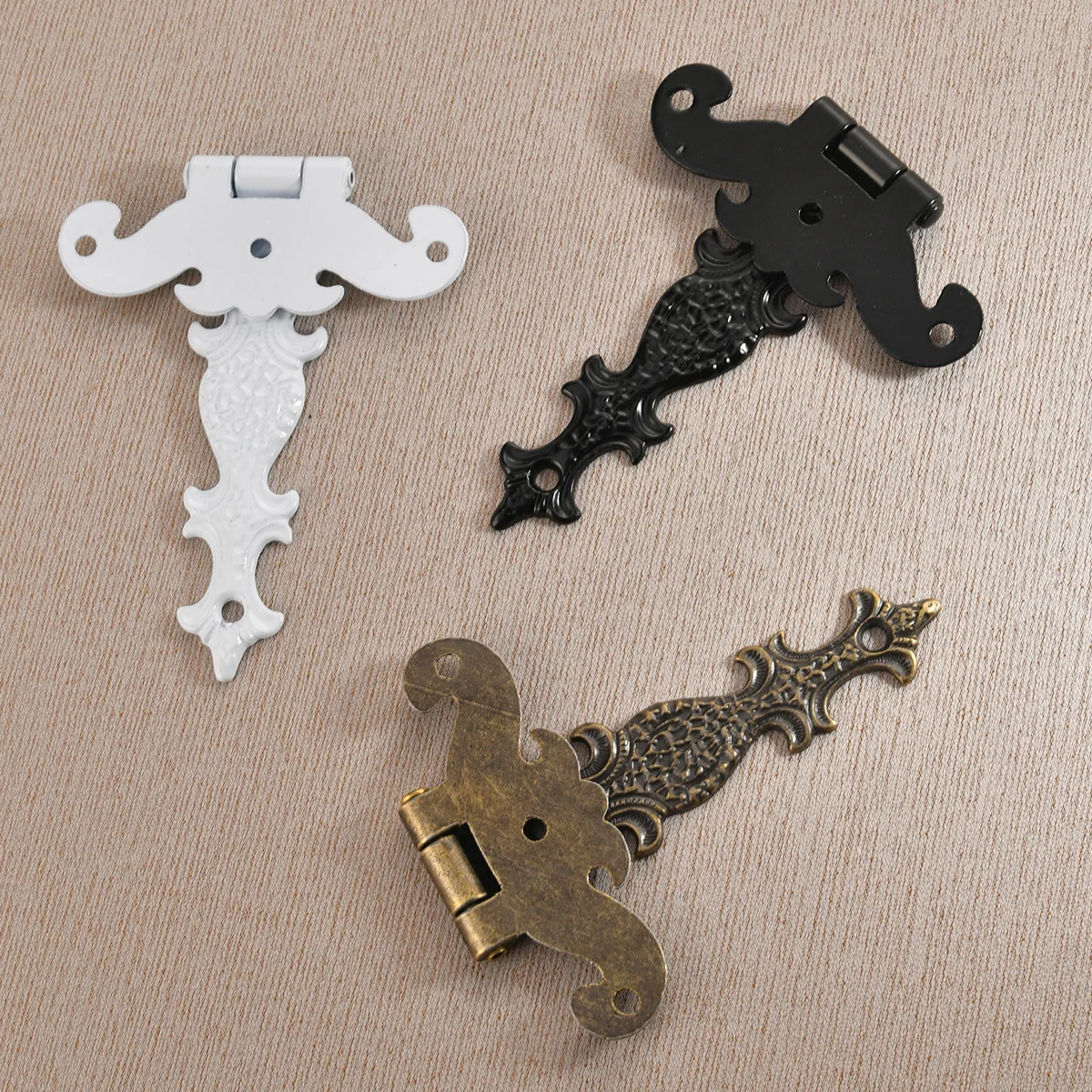 Vintage zinc alloy wooden box home decoration hinge European vintage hinge wooden box gift accessories bronze door hinges