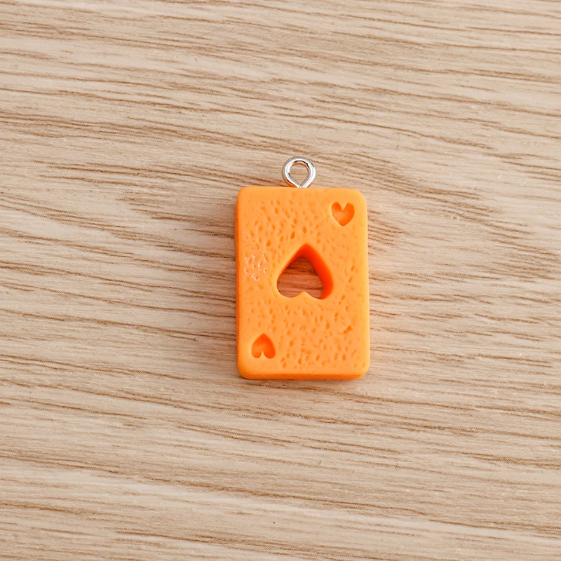 Tusember 10 Stück gemischte niedliche Harz-Spielkarten-Poker-Ass-Anhänger für Ohrringe, Armbänder, DIY-Schmuckherstellung, Zubehör – Detail 6