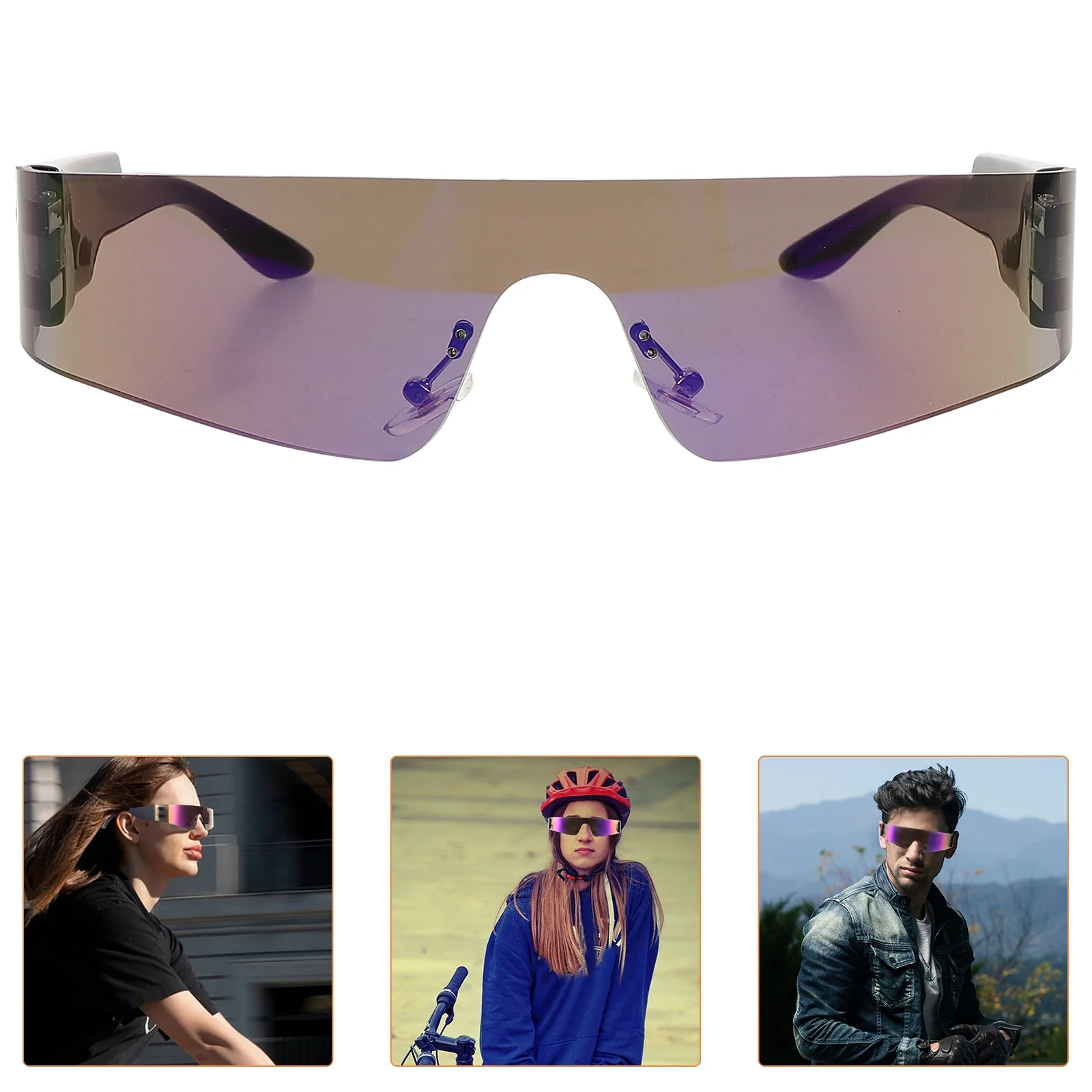 

Ultralight Cycling Glasses Rimless Sunglasses for Women Lightweight Frameless Men's Eyeglasses Trendy Fashion Props