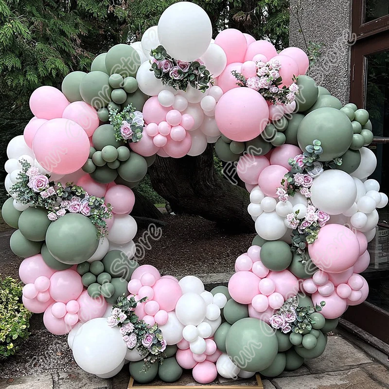 

254pcs Macaron Pink Colorful Latex Balloon Wedding Birthday Party Garland Golden Decoration Mariage Gender Reveal Baby Shower