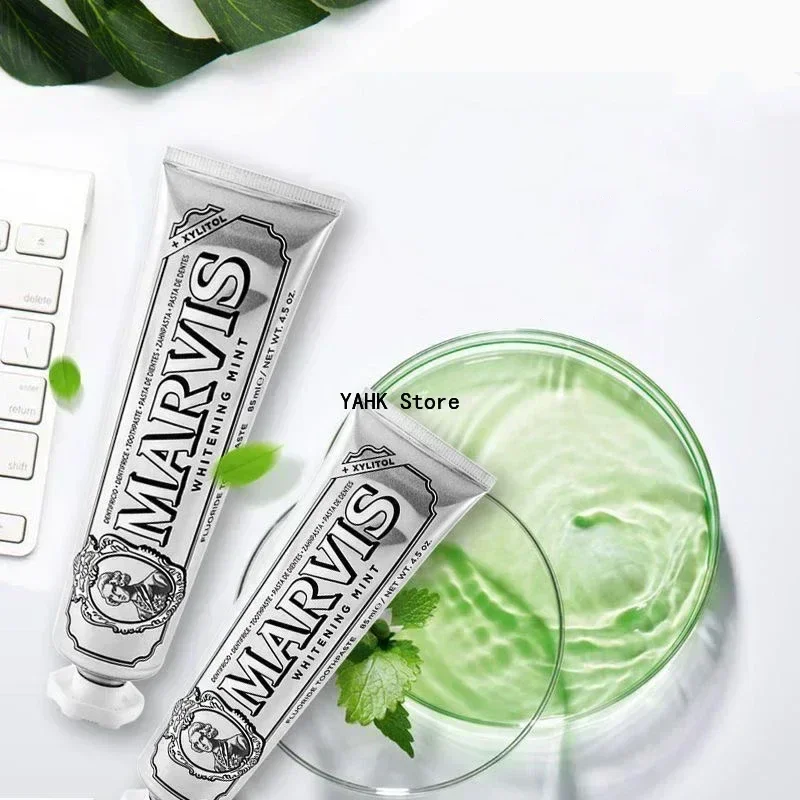 85ml Italy Original Marvis Whitening Mint Freshen Breath Remove Smoke Stains Toothpaste 1 Piece teeth whitening essence teeth whitening product teeth health product