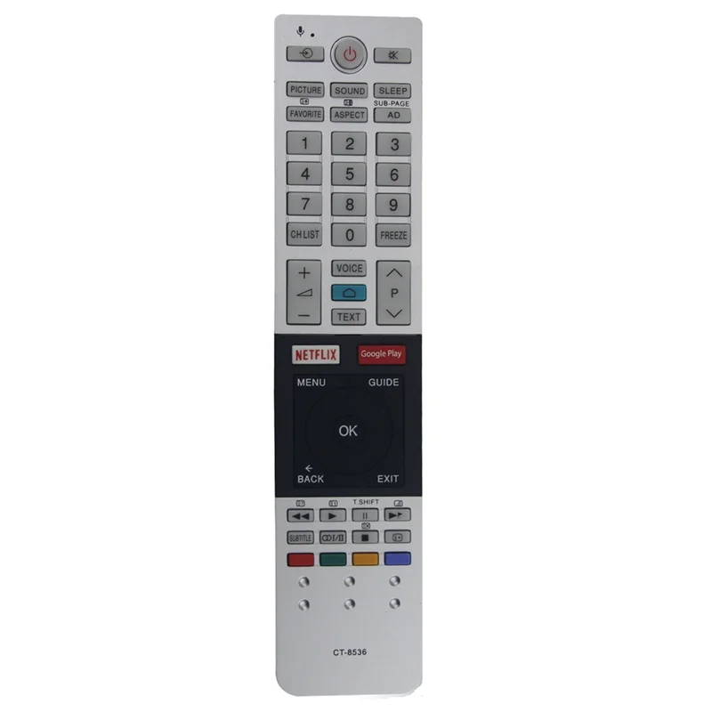 도시바 TV용 리모컨 CT-8536, 넷플릭스 구글 플레이 키, 음성 없음, 49U7750 55U775075U7750 