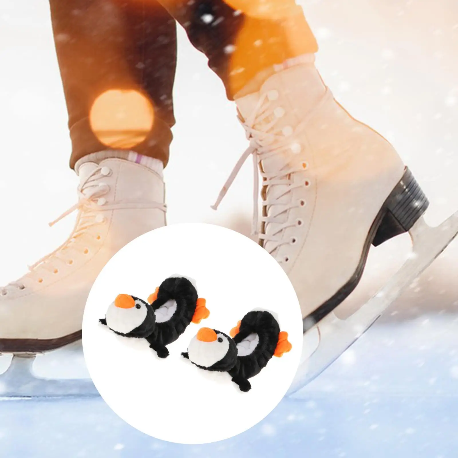 Ice Skate Blade Covers Soft Plush Ice Blade Guards Skate Protector Outdoor Sports Boys Girls Skates Men Women