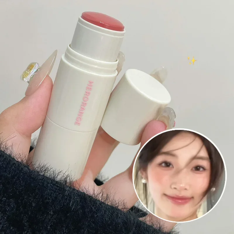 Water Light Rouge Blush Stick Waterproof Natural Cheek Blusher Cream Low Saturated Brightening Korean Face Highlighter Makeup blush stick facial blusher blush cream cream blusher