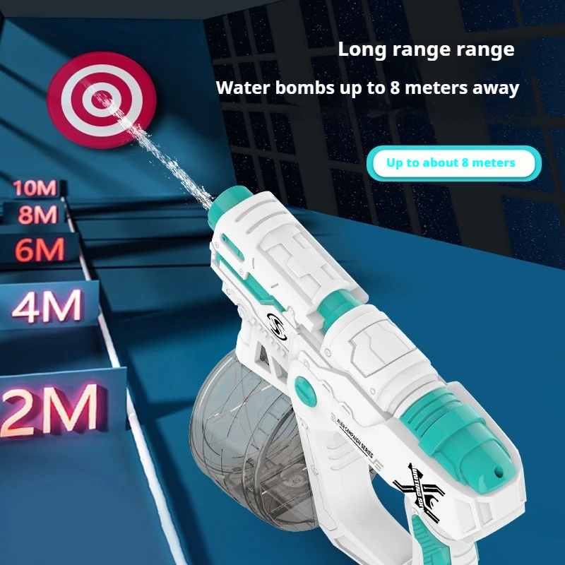 New Electric Water Gun Automatic Shooting High Pressure Water Battle Large Capacity Children's Water Outdoor Toy Gift for Boys