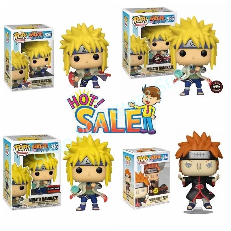 thumbnail image 2 of FUNKO POP NEW Arrival Naruto Minato Namikaze #935 Pain #944 Figura de acción de PVC Colección de juguetes de dibujos animados para niños, 2 of 5