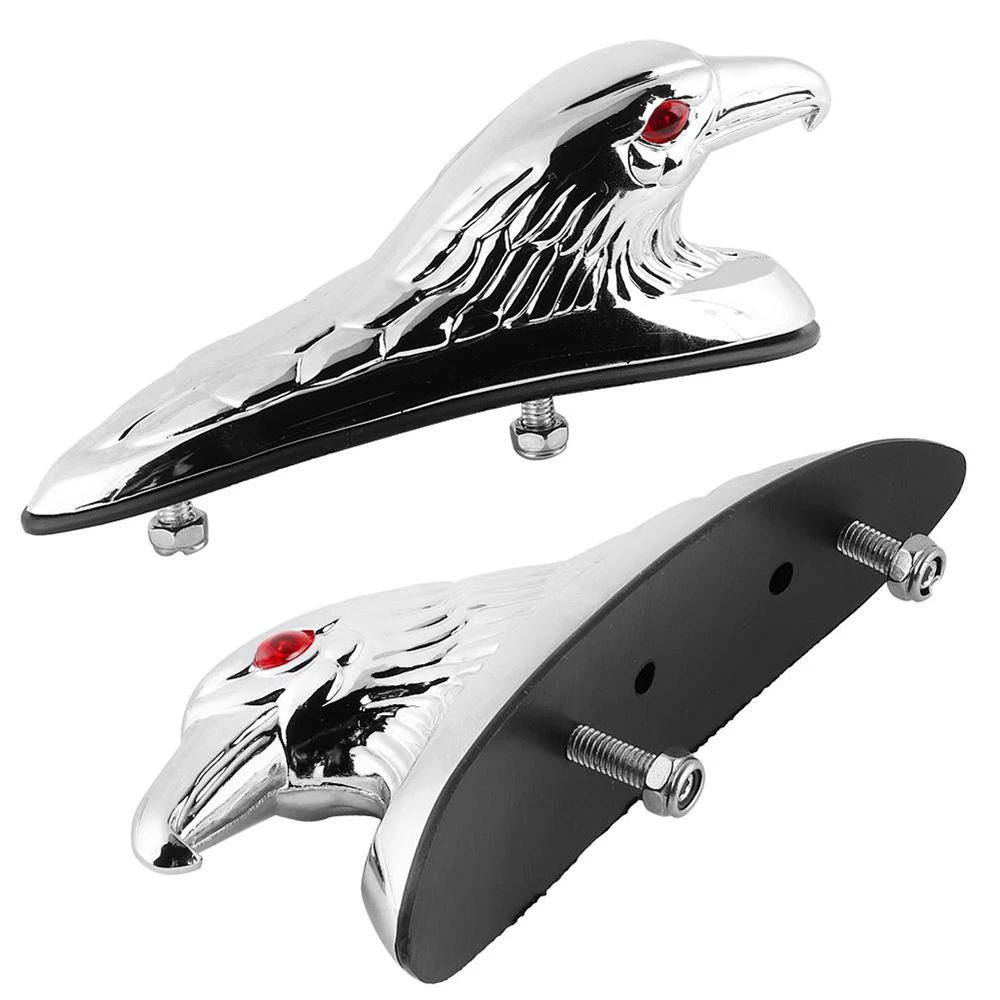 Motorcycle Mudguard Universal Tire Front Fender Mudguard Ornament Eagle Head Statue Chrome Motorcycle Accessories