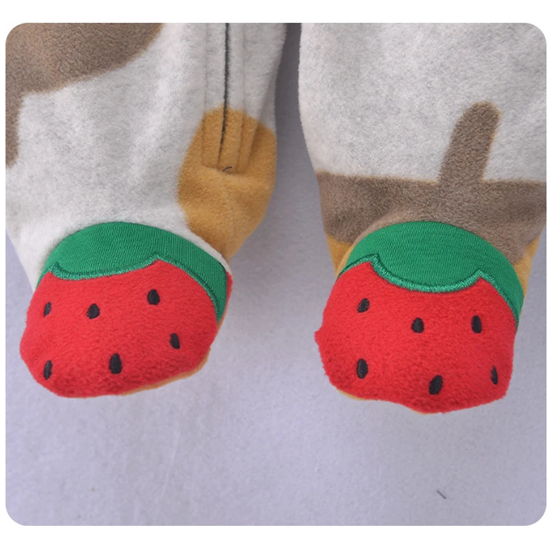 Winter Baby Fleece Romper Jumpsuit 4