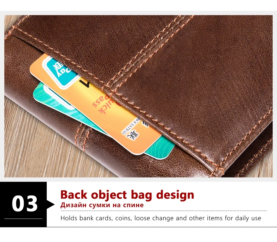Men Wallets 100% Genuine Cow Leather RFID Anti-theft Short Leather Men Purse High Quality Luxury Brand Male's Wallet Card Holder 4