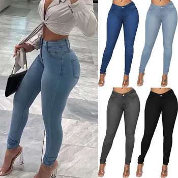 Jean crayon Sexy pour femmes, pantalon en Denim, Style de levage des fesses 1