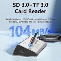 10Gbps USB 3.2 Docking Station USB Hub Type C Splitter with Card Reader Aluminum Alloy Multi 8/9 Ports Switch For PC Laptop - Image 3