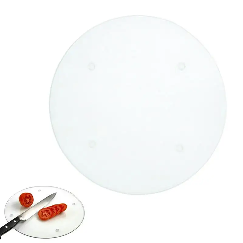 

Acrylic Cutting Board Fruit & Vegetable Clear Cutting Mat Multifunctional Round Protecting Countertop Table For KitchenAccessory