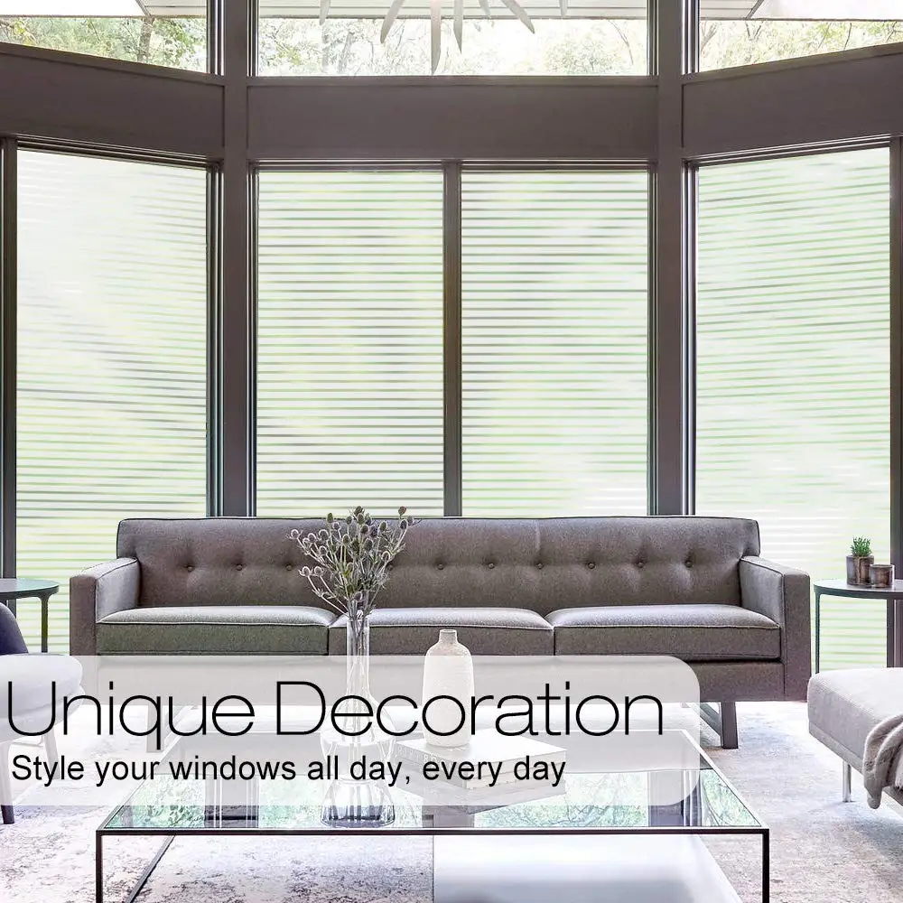 Description Picture 2 of itemWindow Privacy Film Frosted Window Film Decorative Window Stickers Opaque Static Stickers Thermal Insulation Sun Shading Window