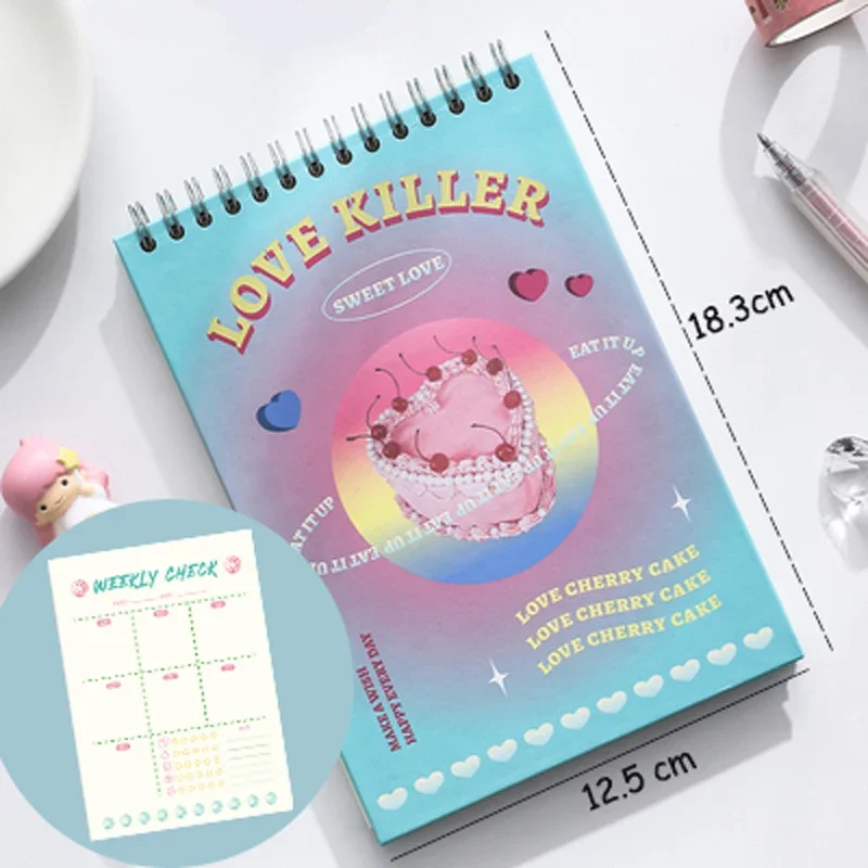 A6 Weekly Planner Undated Spiral Agenda Notebook Planner Pouch 52 Weeks  Planner Schedules Stationery Office School Supplies - AliExpress