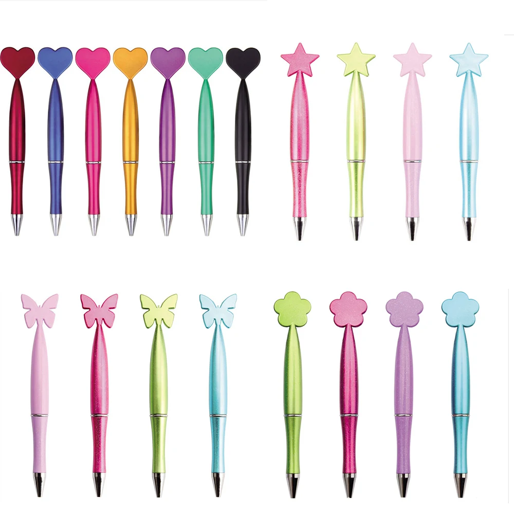 10pcs Creative Star Butterfly Love Flower Ballpoint Pen Kids Gift School Office Supply  Personality GIft Pen Japanese Pens