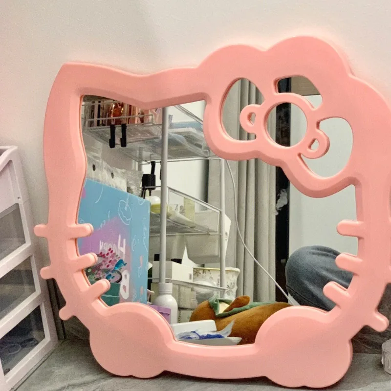 

Hello Kitty Sanrio1pcs Portable Women Makeup Mirror Anime High-quality Portable Small Color Creative Single-side Kawaii Desktop