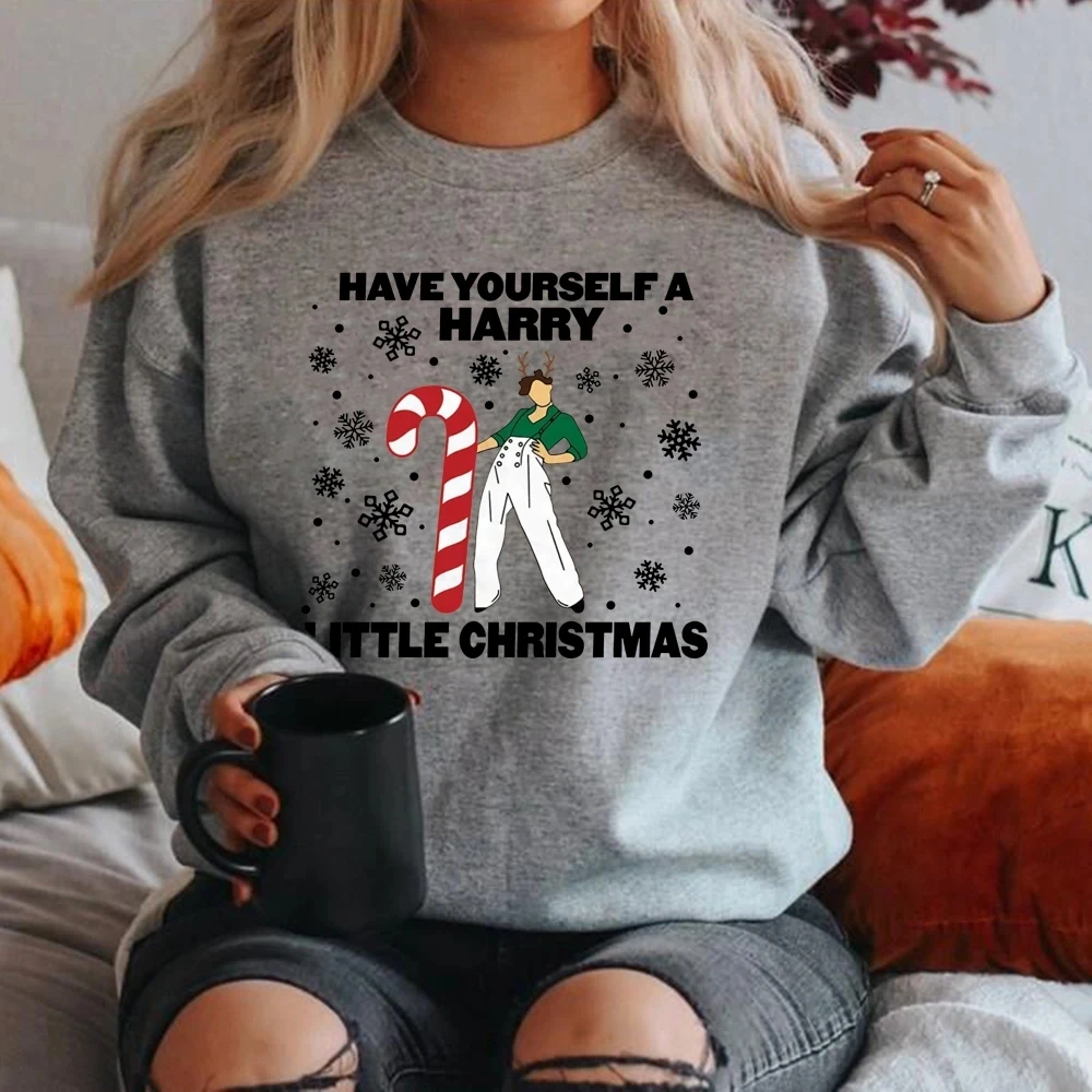 Have Yourself A Harry Little Christmas Sweatshirt Harry Little Christmas Hoodie Women Sweatshirts Xmas Gift Aesthetic Clothes harry potter and the order of the phoenix