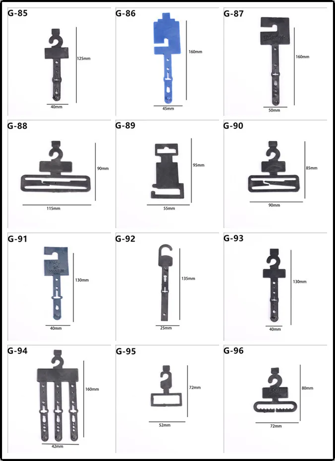 200 Stück Gürtelpaket-Hakenhalter, praktische und Markenstraße zur Anzeige von Gürteln im Einzelhandel und Schrank-Einstellungen – Detail 7