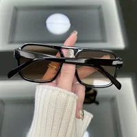 Lunettes de soleil carrées vintage pour femmes, lunettes de soleil rétro à grande monture, transparentes, bonbons, lunettes de créateurs, marque de mode 5