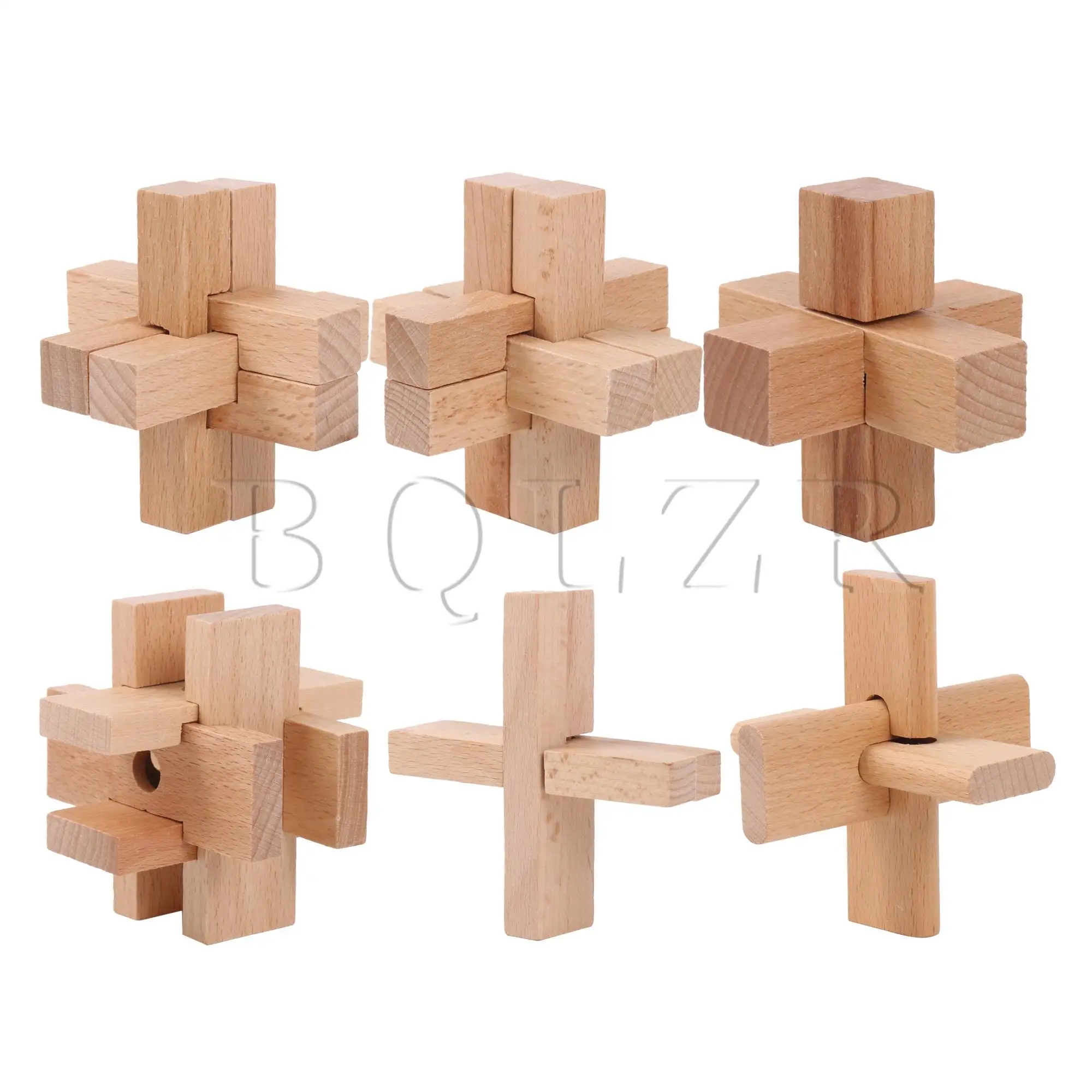 

BQLZR винтажный замок 6-в-1 разблокировка интеллектуальной сложности Уровень 1 для офиса