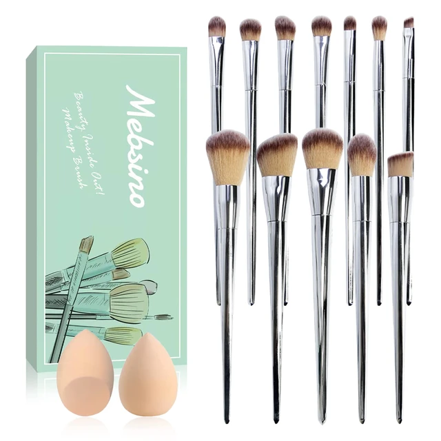 Kit de pinceaux de maquillage professionnels, ombre à barrage, sourcils,  fond de teint, fard à joues, outils de beauté, cosmétiques, accessoires de  maquillage, 9 pièces - AliExpress