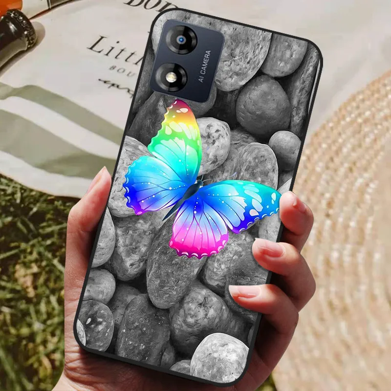 Sleek Black Soft TPU Silicone Back Cover - Stylish Protective Case