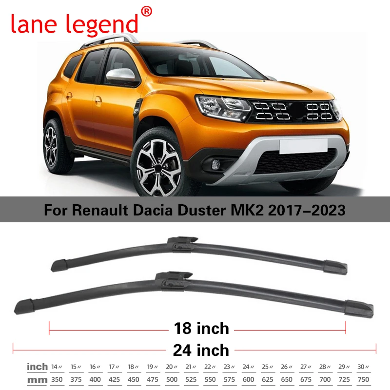 Dacia Sandero (2012 t/m 2015) - set ruitenwissers