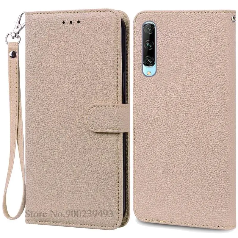 Huawei P Smart Pro Soft Silicone Wallet Flip Phone Cover