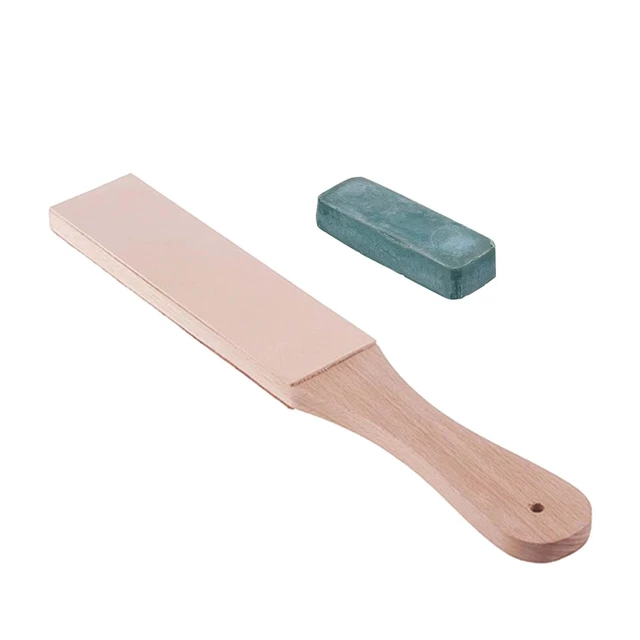 Double Side Leather Strop for Knife Sharpening Stropping Block Kit with  Polishing Compound Knife Sharpening Double Side - AliExpress