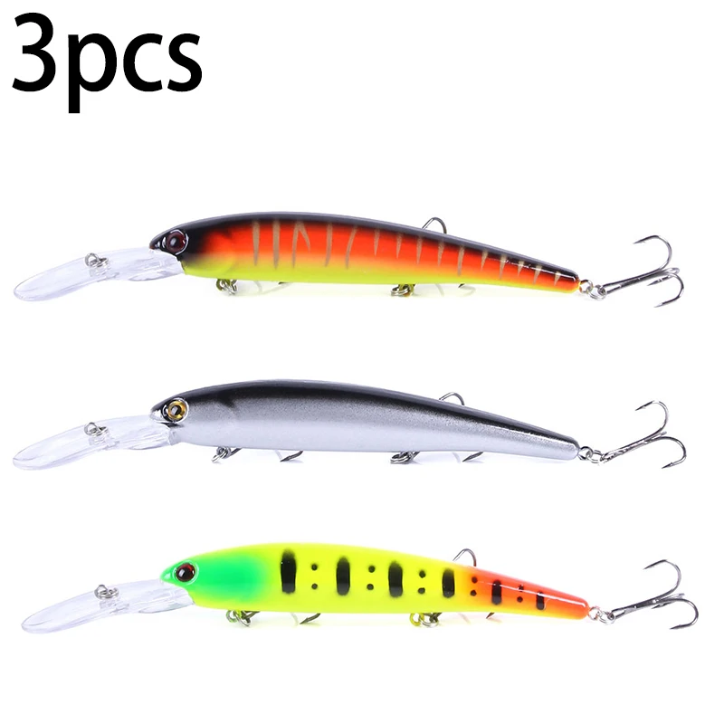 Deep Diving Minnow Wobbler Lure - Premium Fishing Bait for Bass, Pike, Walleye, and Perch