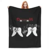 Depeche Cool Mode Blankets Velvet Print Breathable Lightweight Thin Throw Blanket for Bed Travel Quilt 1