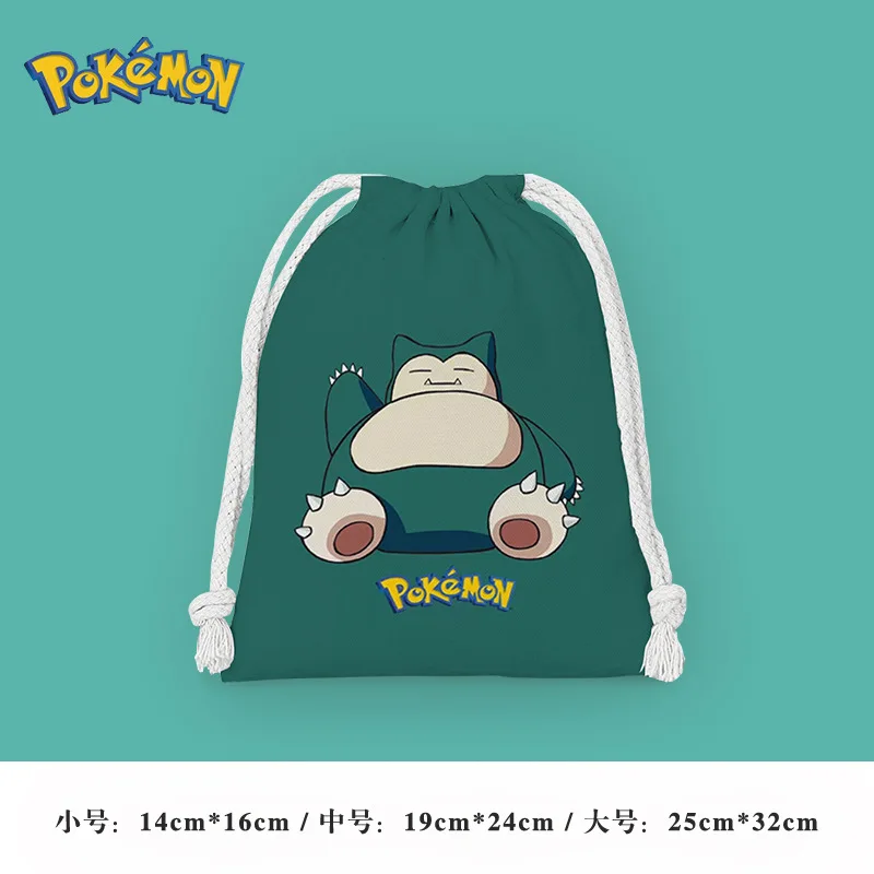 Snorlax Pokemon Makeup Bag Anime Pokemon Bundle Pocket