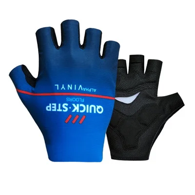 INEOS Groupama Fdj UAE QUICK STEP Team Half Finger Cycling Gloves MTB Road Mountain Bike Bicycle Gel Gloves 1 Pair
