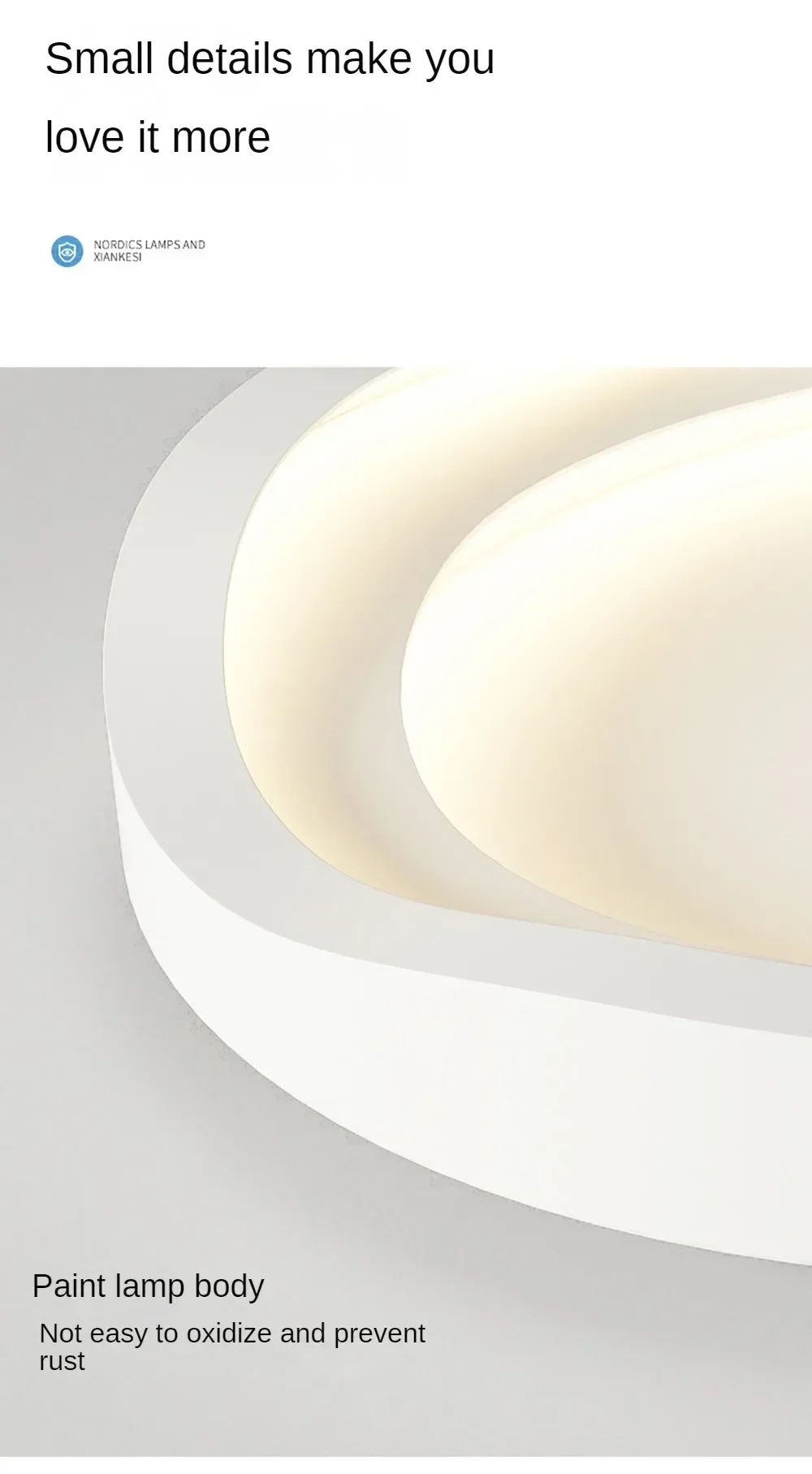 Minimalist White LED Ceiling Lamps S57671ab838294f2b87d11c24fad80a7eC