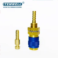 Water Cooled Gas Adapter Quick Connector Fitting For TIG Welding Torch or MIG Welding Torch Connector Soldering Supplies - Image 4