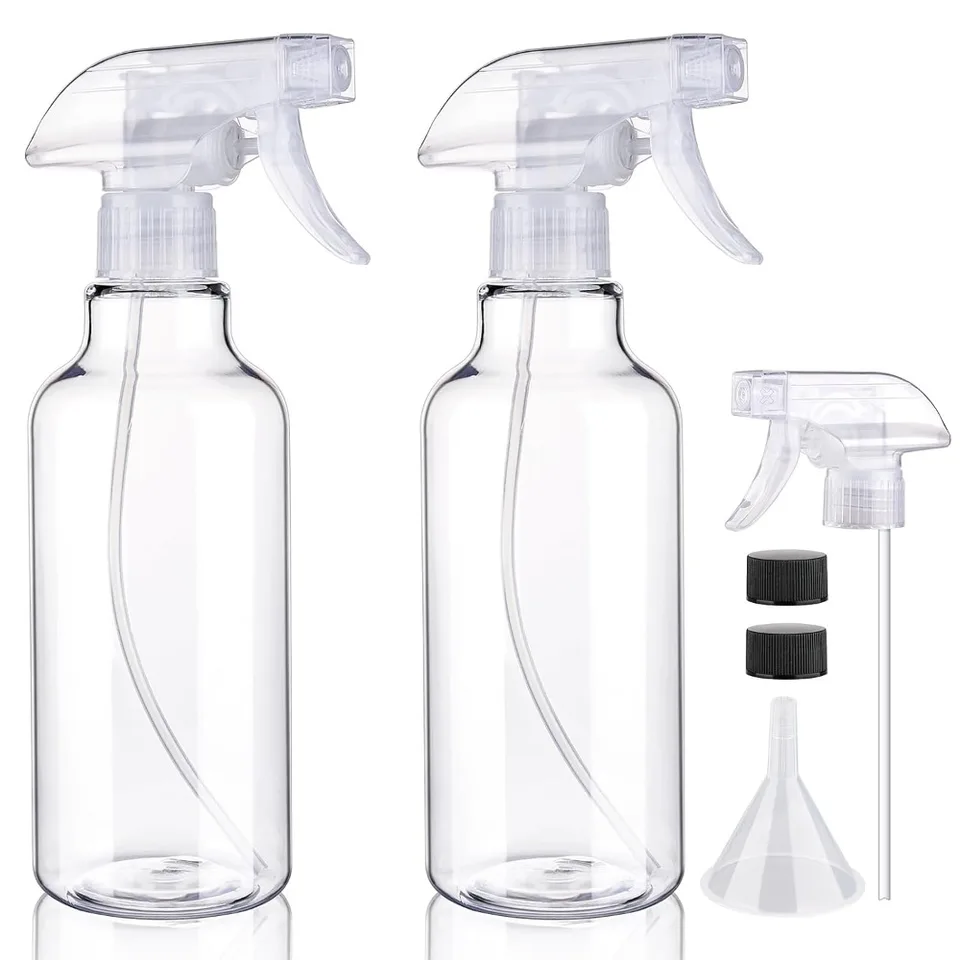 Heavy Duty 16.9oz Plastic Spray Bottles Set