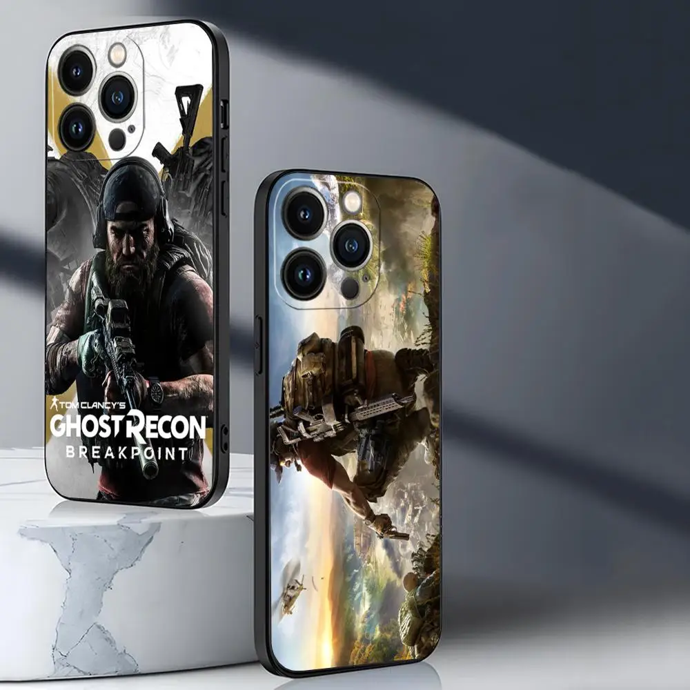 Phone Case For Iphone Clancys 15 11 Ghost Pro Max 12 Mini 13 Tom 14 Xr Xs 6 6S 8 7 Plus Silicone Recon Soft Cover