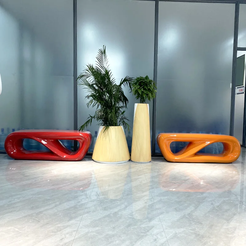 

Торговый центр из стекловолокна для отдыха на заказ уличная скамья для общественного отдыха Креативный дизайн стул ожидания