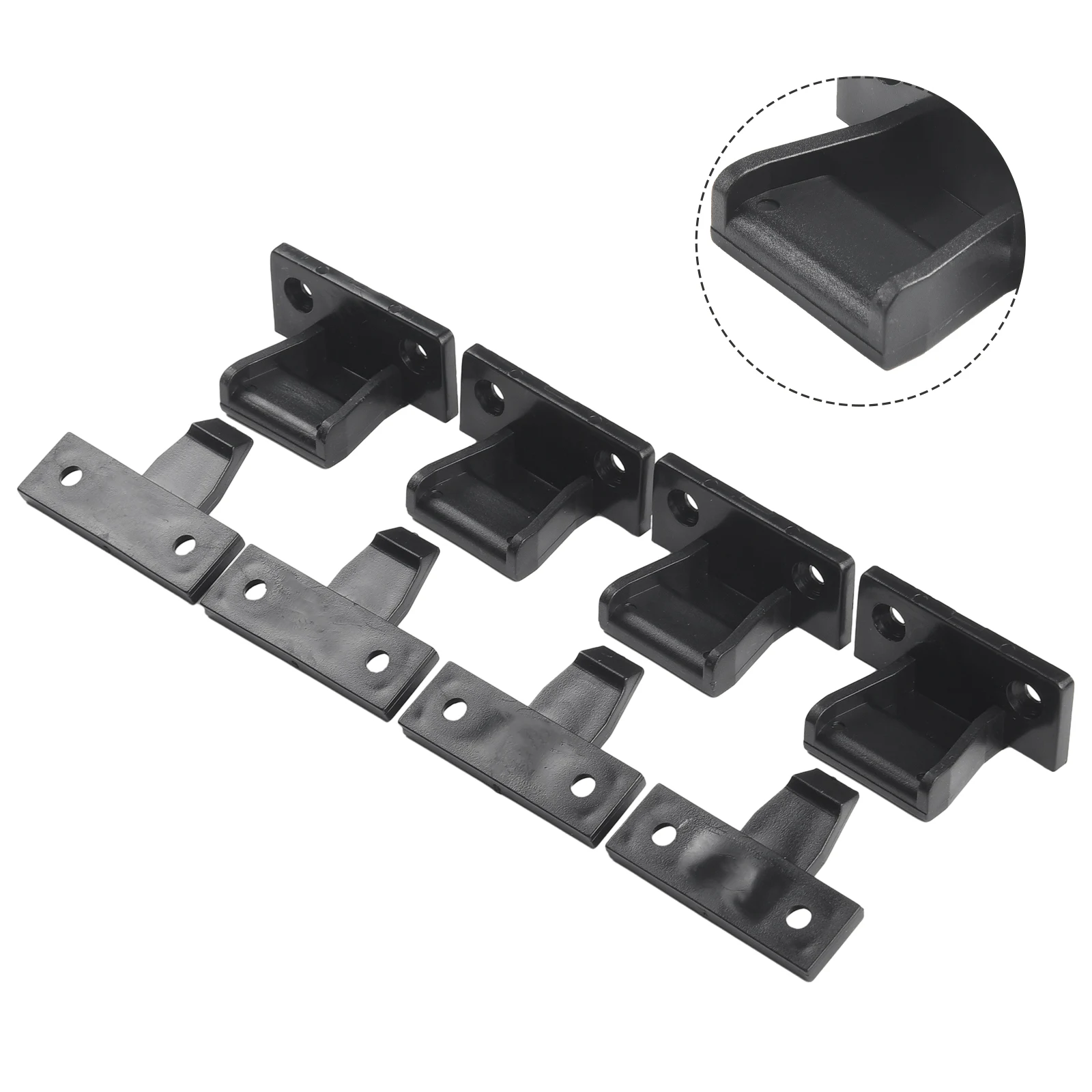 Buckle Bracket Kitchen Accessories Cabinets Home Improvement Countertops High Quality 4 Pcs ABS Plastic Brand New