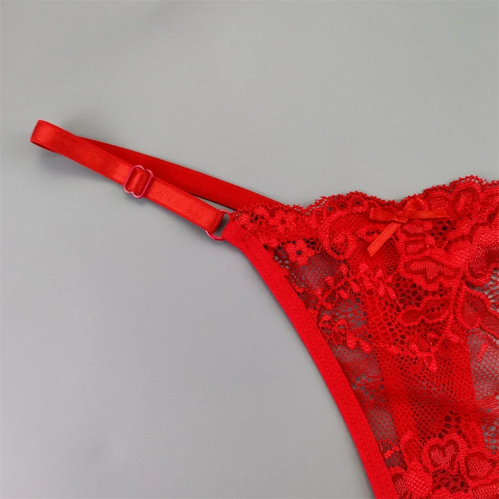 Women Underwear Sexy Thongs Perspective Lace G-String Panties Low Waist Plus Size 3Pcs for Women women underwear