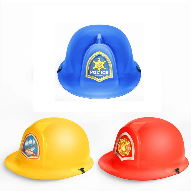 Lot De 2 Chapeaux De Pompier Pour Enfants - Ajustable Jusqu'à 50 Cm - Pour Halloween, Cosplay, Jeux De Rôle