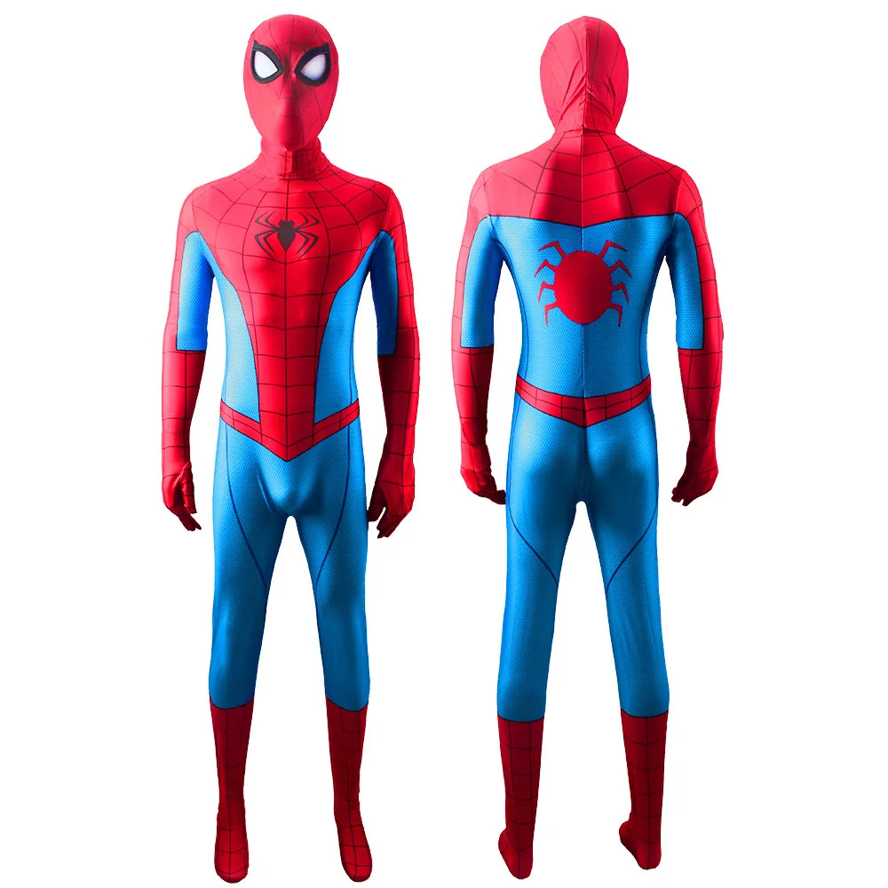 Ps4 Spiderman Cosplay Classic Peter Parker Costume Supereroe Zentai Costume Di Halloween Tuta Tuta Catsuits Fancy Ps4