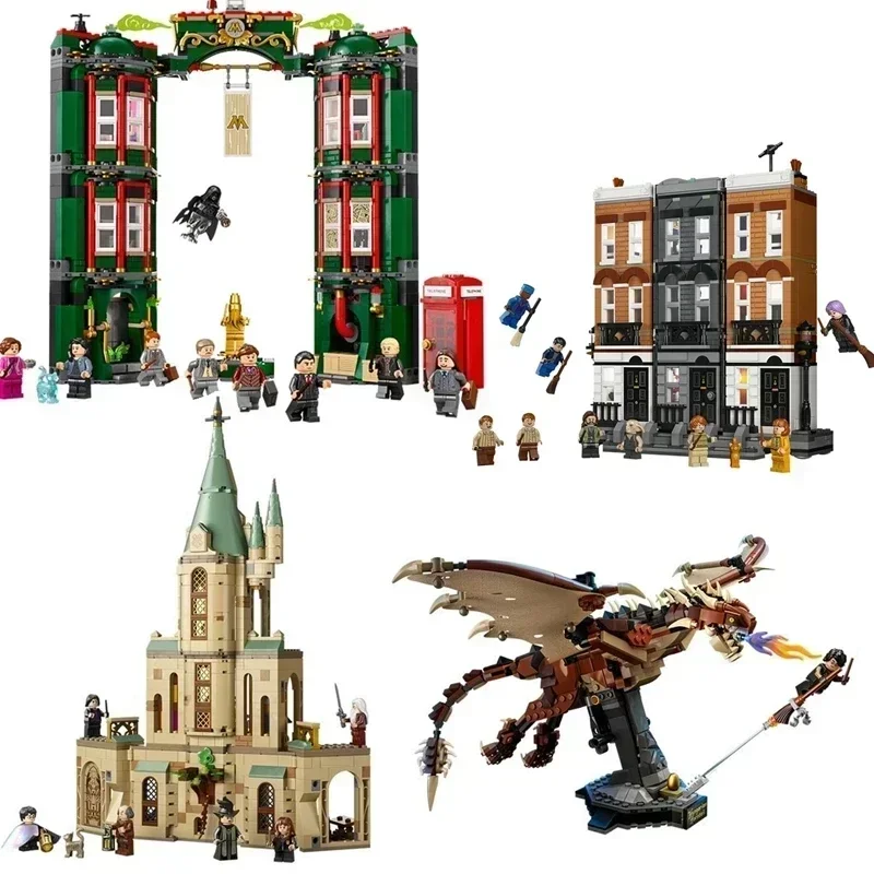 2023 Harris Hold Forest Umbridge Meeting Tower 4 Privet Drive Attack On The Burrow Hedwig Building Blocks Giocattoli Regali