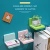 Bathroom Shelf Without Drilling Soap Dish Floating Shelves Plastic Kitchen Organizer Showe Rack  Kitchen Spong Storage Rack 1