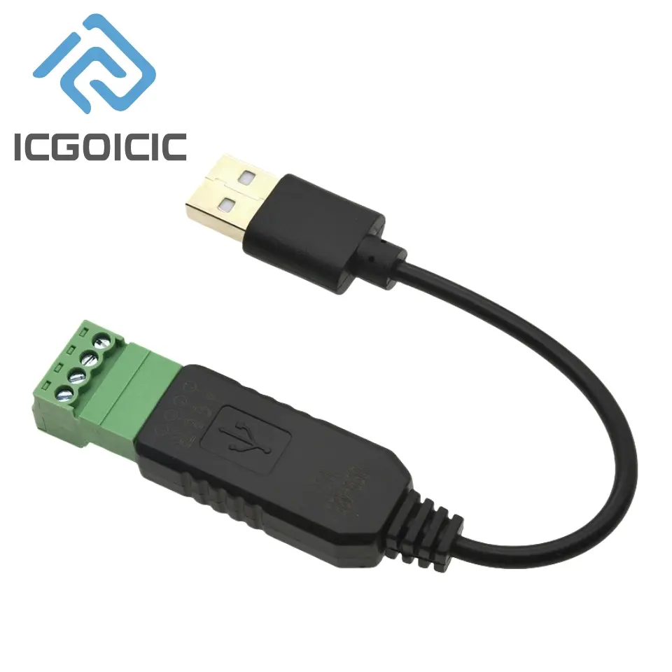 USB to RS485 Serial Port Converter Communication Module CH340 PLC Serial Port IO Module RS-485 Connector image 2